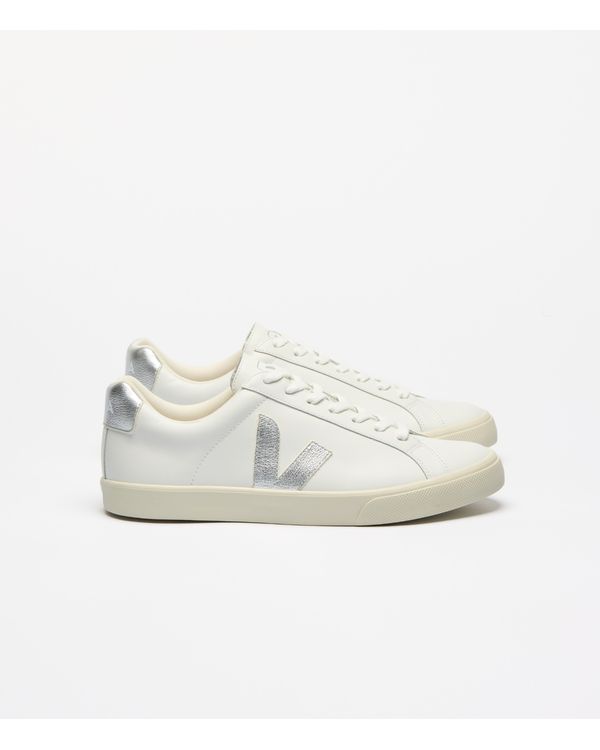 TENIS-VEJA-ESPLAR-LOGO-LEATHER-WHITE-SILVER-BRANCO