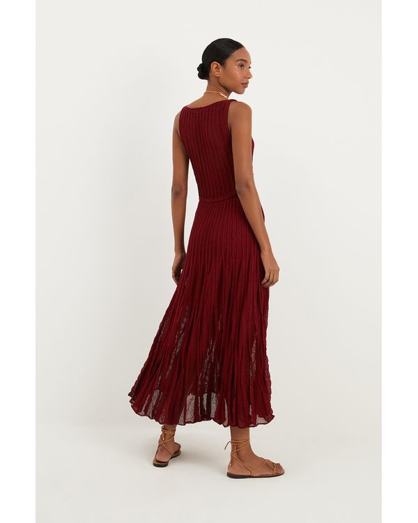 VESTIDO-LONGO-CELINE-TRICOT-PONCHE-VINHO