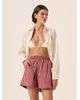 SHORT-TRICOLINE-LISTRAS-BISOUS-VERMELHO