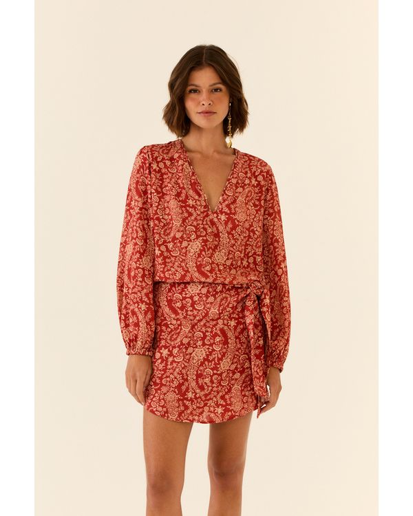 SHORT-SAIA-EST-MAZE-VERMELHO