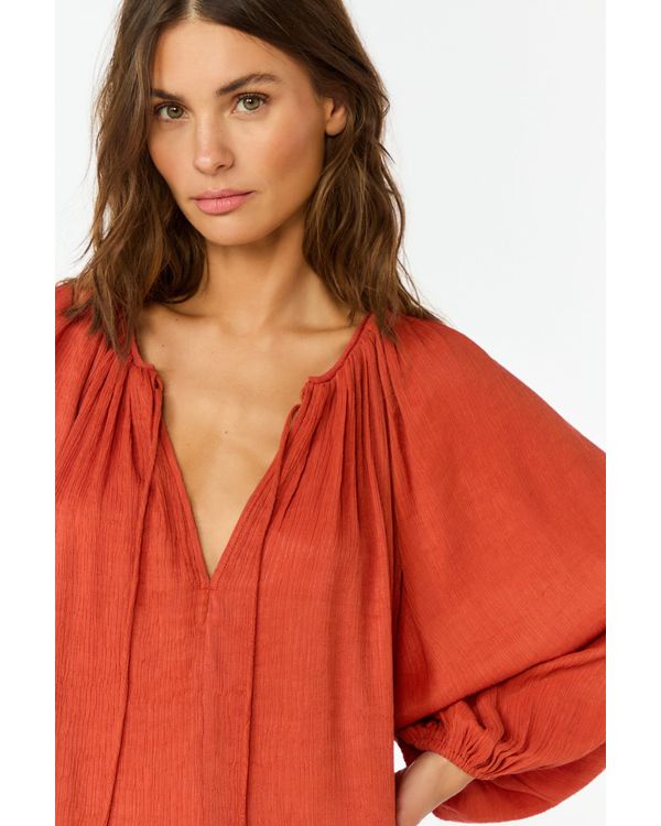 BATA-MANGA-BUFANTE-VERMELHO